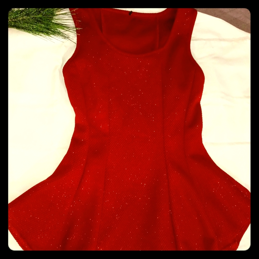 Red Sparkling Top